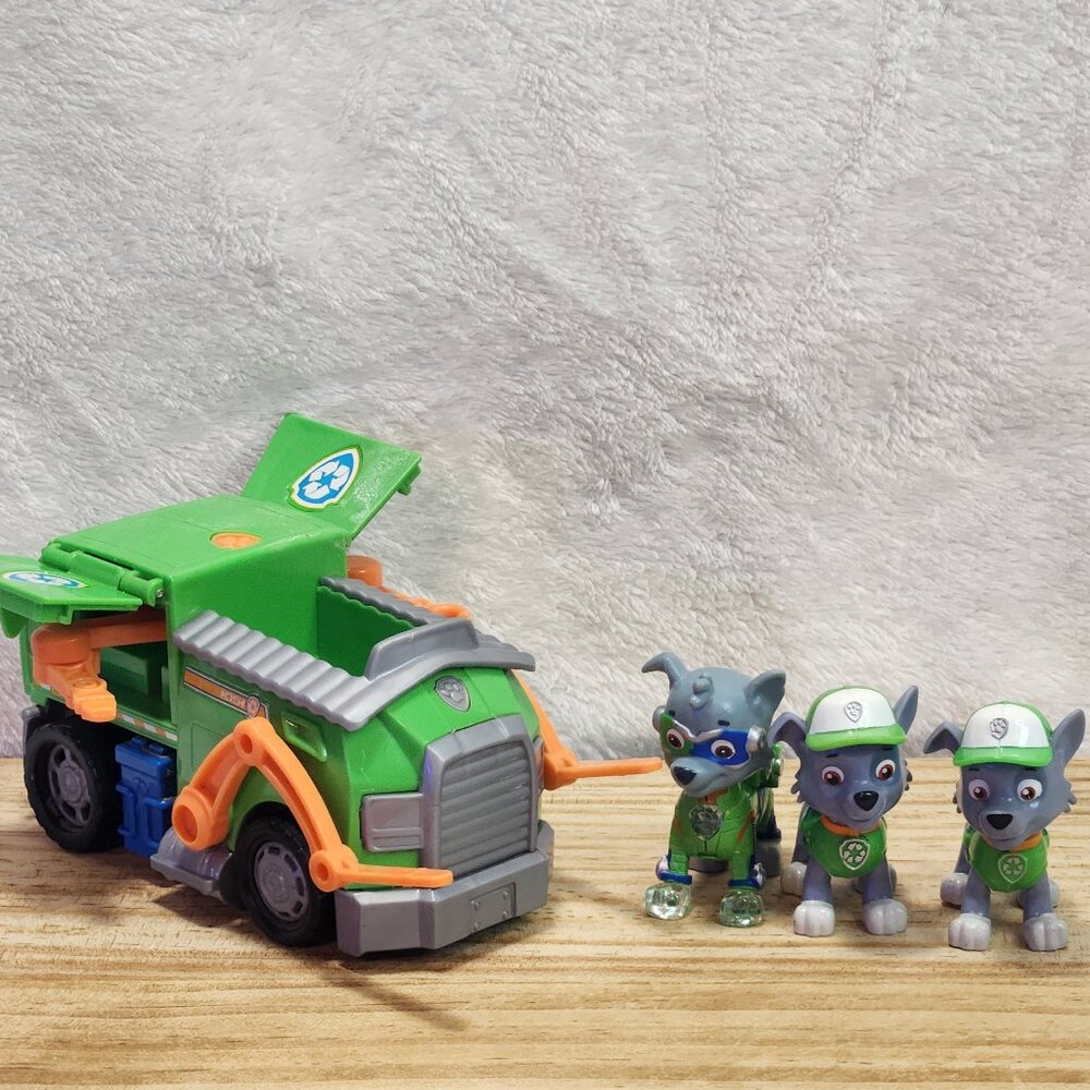 Paw Patrol Rocky Figure and Vehicle Toy